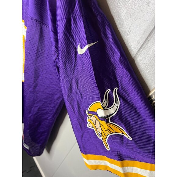 Vintage Nike Minnesota Vikings Purple Chris Carter Jersey 80 Size XL Made in USA - Picture 4 of 5